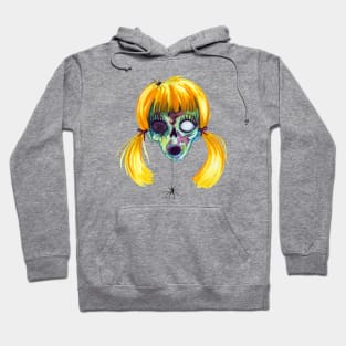 Halloween School Girl Zombie Hoodie